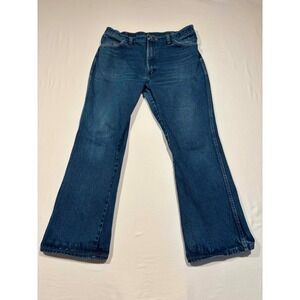Vintage Rustler Mens Medium Wash Straight Leg Denim Jeans  Made in USA 36x30